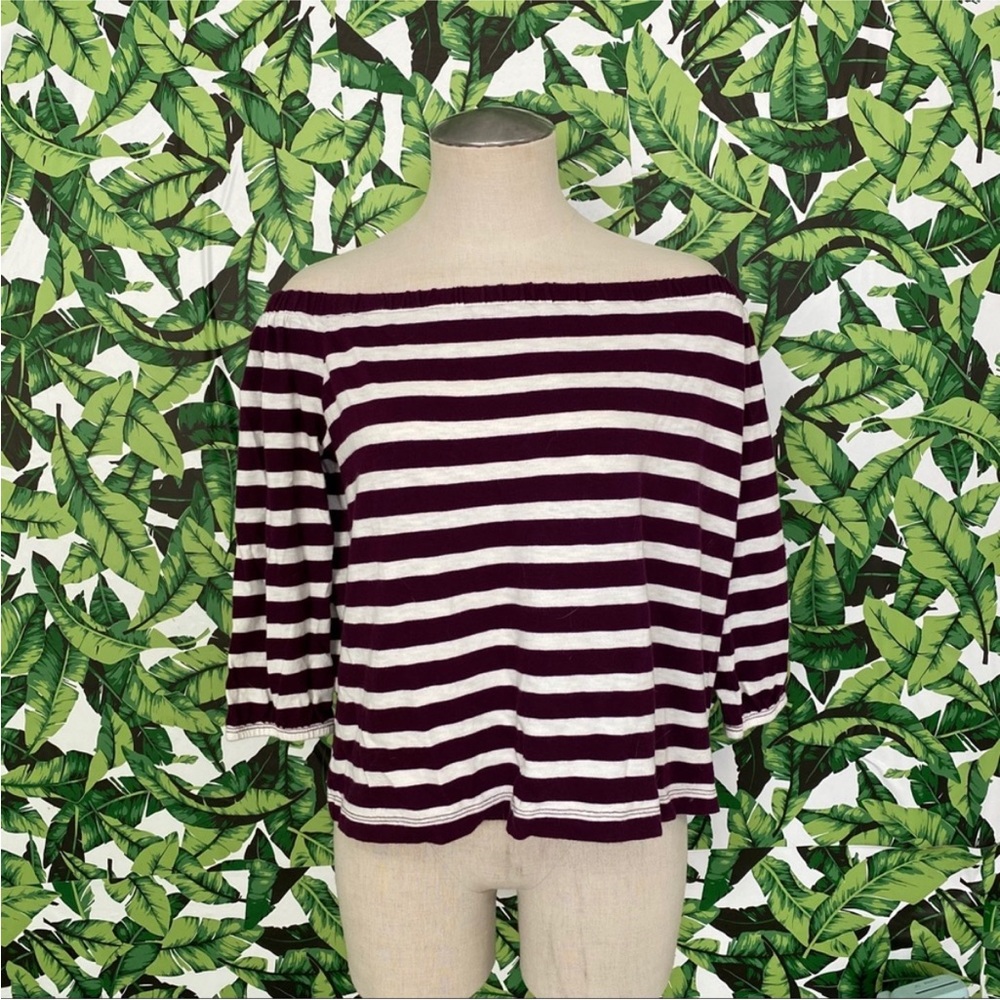 J Crew Factory OTS striped top 637